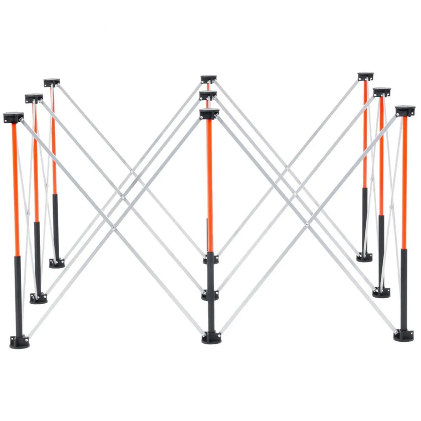 VEVOR Portable Folding Workstand 4.16 x 2.18 ft Collapsible Work Stand 2500 lbs