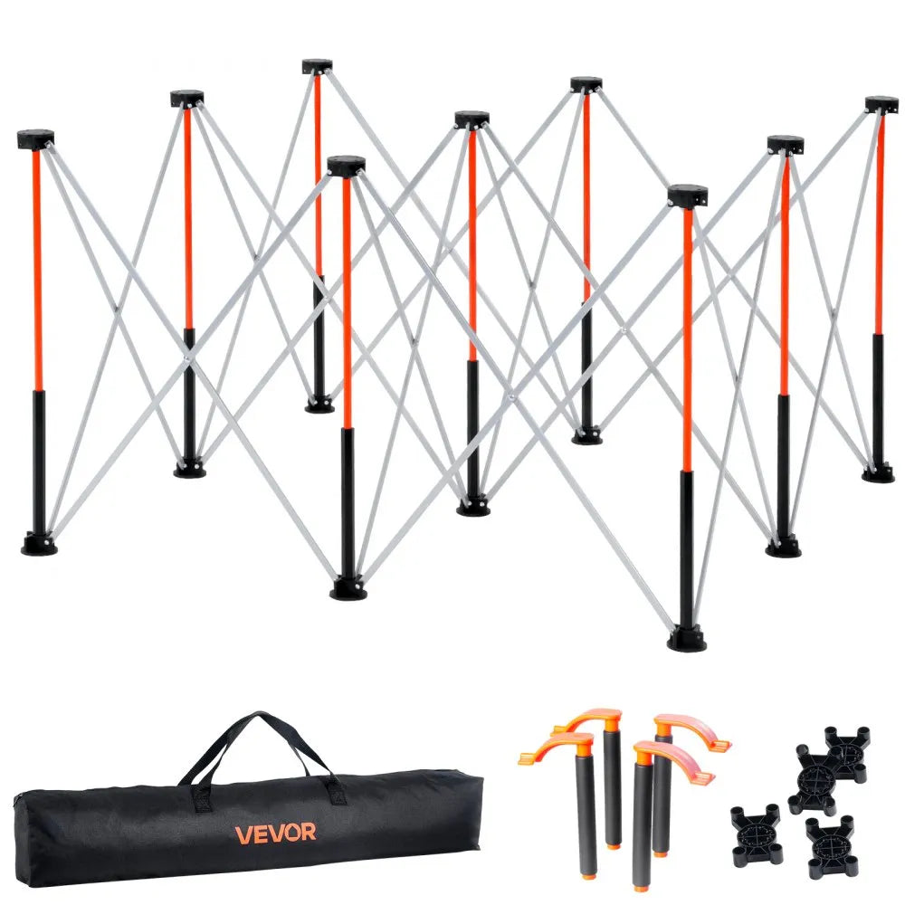 VEVOR Portable Folding Workstand 4.15 x 4.15 ft Collapsible Work Stand 3500 lbs