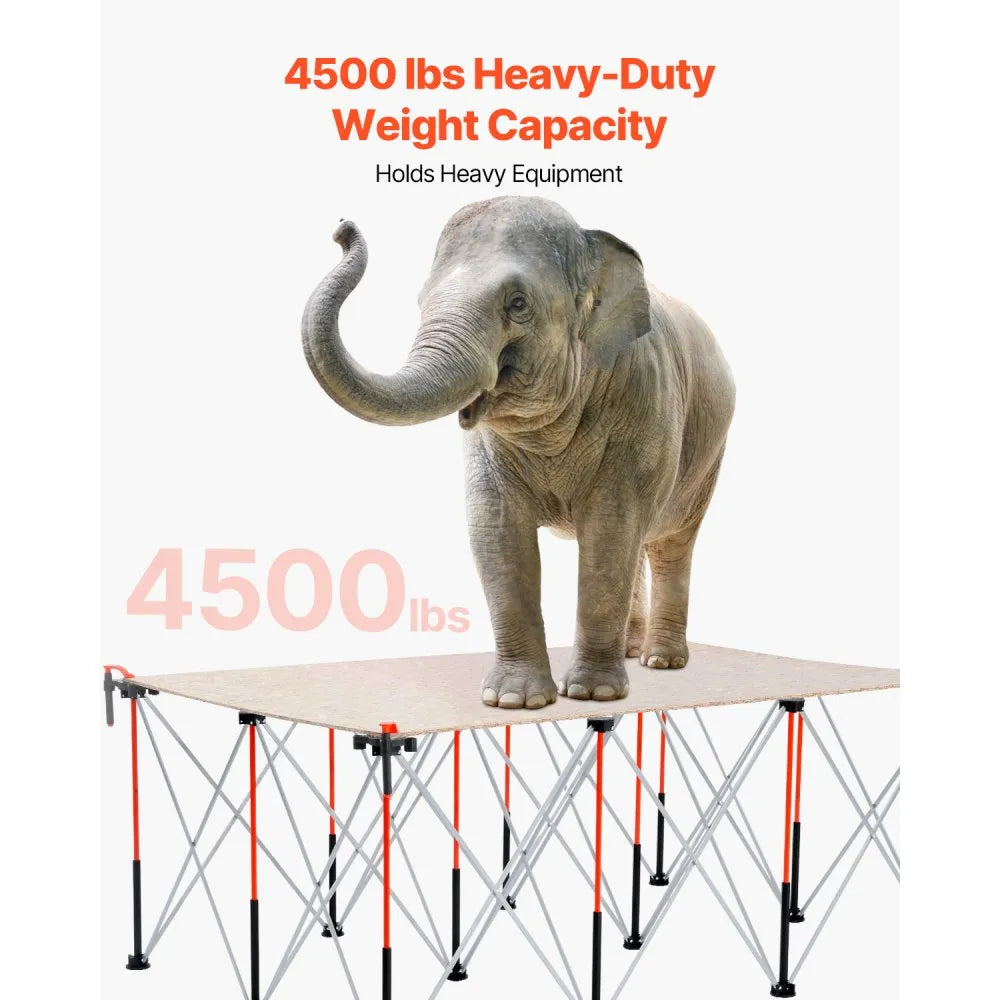 VEVOR Portable Folding Workstand 6.12 x 4.14 ft Collapsible Work Stand 4500 lbs