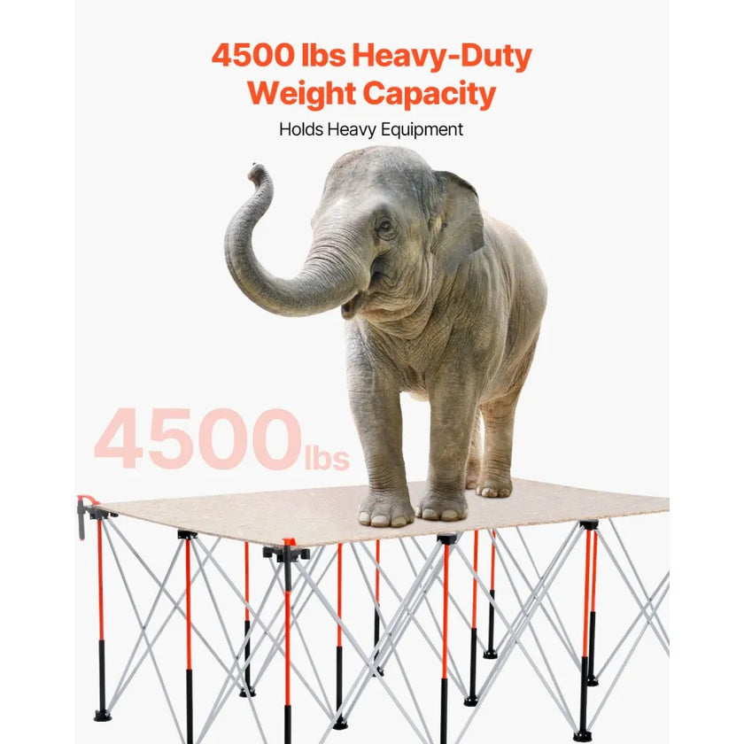 VEVOR Portable Folding Workstand 6.12 x 4.14 ft Collapsible Work Stand 4500 lbs