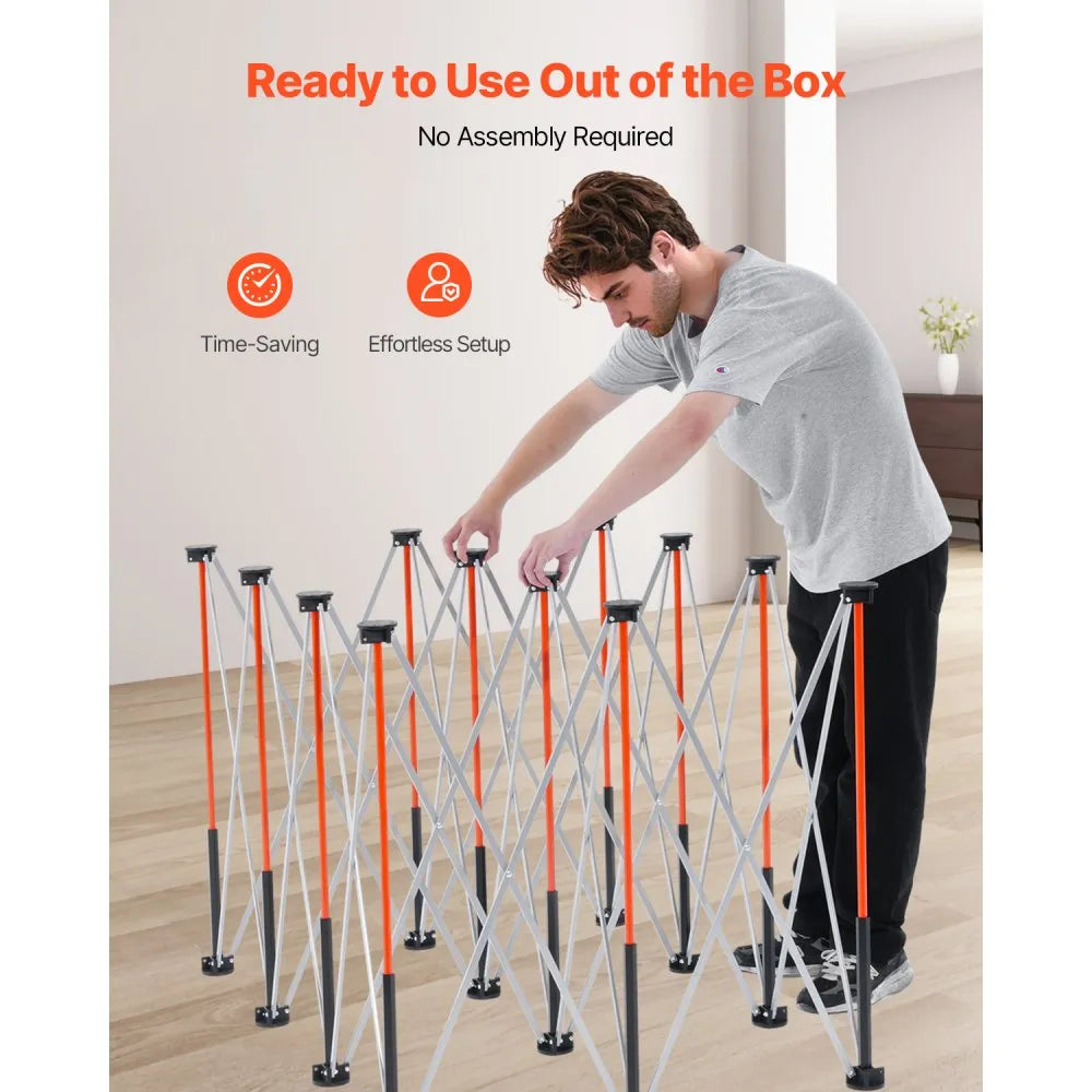 VEVOR Portable Folding Workstand 6.12 x 4.14 ft Collapsible Work Stand 4500 lbs