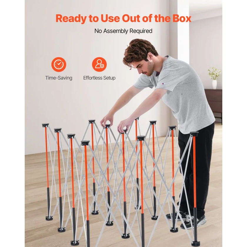 VEVOR Portable Folding Workstand 6.12 x 4.14 ft Collapsible Work Stand 4500 lbs