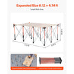 VEVOR Portable Folding Workstand 6.12 x 4.14 ft Collapsible Work Stand 4500 lbs