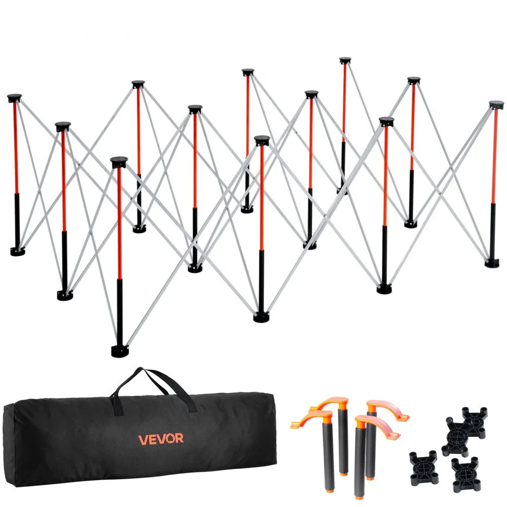 VEVOR Portable Folding Workstand 6.12 x 4.14 ft Collapsible Work Stand 4500 lbs