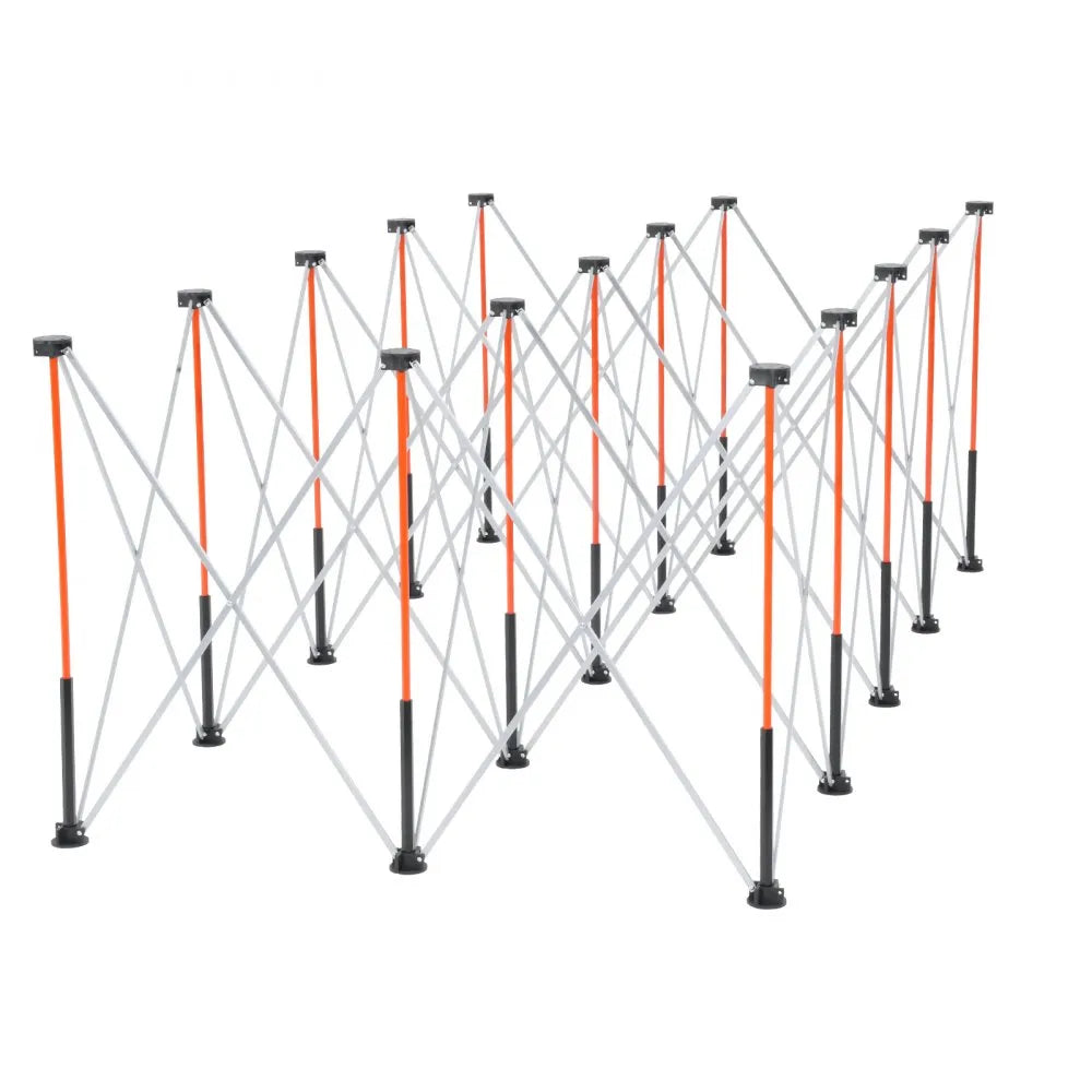 VEVOR Portable Folding Workstand 8.02 x 4.12 ft Collapsible Work Stand 6000 lbs