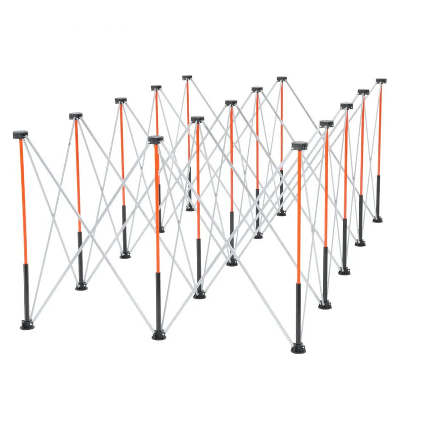 VEVOR Portable Folding Workstand 8.02 x 4.12 ft Collapsible Work Stand 6000 lbs