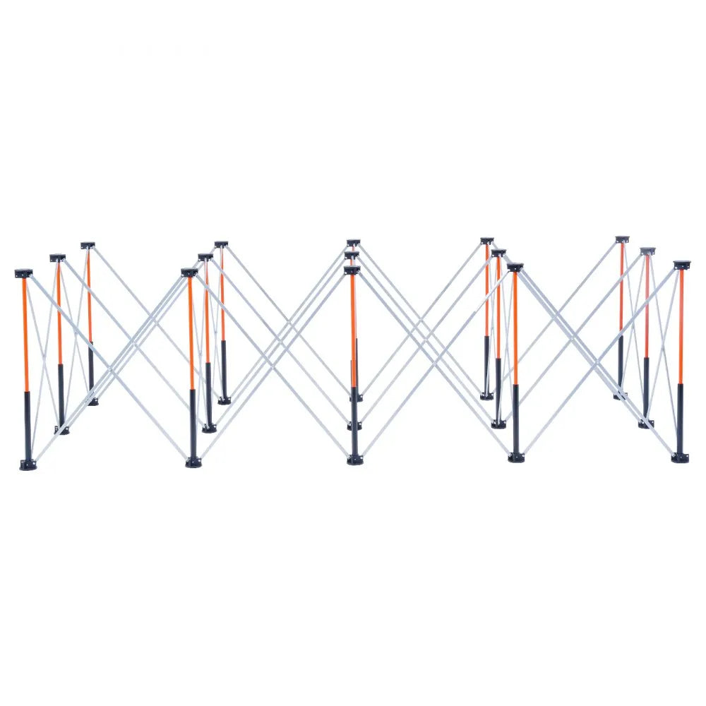 VEVOR Portable Folding Workstand 8.02 x 4.12 ft Collapsible Work Stand 6000 lbs
