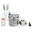 VEVOR Goat Milking Machine, 12 L 304 Stainless Steel Bucket, Electric Automatic Pulsation Vacuum Milker, Portable Milker with Food-grade Silicone Cups and Tubes, Adjustable Suction for Cows and Sheep