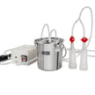 VEVOR Goat Milking Machine, 3 L 304 Stainless Steel Bucket, Electric Automatic Pulsation Vacuum Milker, Portable Milker with Food-grade Silicone Cups and Tubes, Adjustable Suction for Sheep