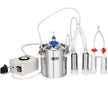 VEVOR Goat Milking Machine, 6 L 304 Stainless Steel Bucket, Electric Automatic Pulsation Vacuum Milker, Portable Milker with Food-grade Silicone Cups and Tubes, Adjustable Suction for Cows and Sheep