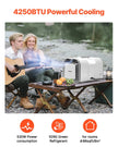 VEVOR Portable Air Conditioner 4250BTU Tent Air Conditioning AC/DC for Camping