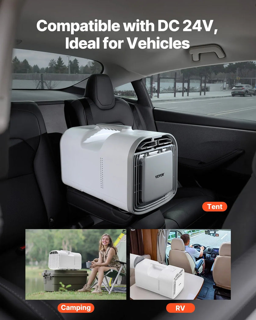 VEVOR Portable Air Conditioner 4250BTU Tent Air Conditioning AC/DC for Camping