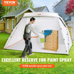 VEVOR Spray Paint Shelter, 10x7x6ft Portable Spray Paint Tent with Built-In Floor & Mesh Screen, Foldable Pop Up Paint Booth for Furniture Large DIY Hobby Tool Painting Station