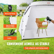 VEVOR Spray Paint Shelter, 10x7x6ft Portable Spray Paint Tent with Built-In Floor & Mesh Screen, Foldable Pop Up Paint Booth for Furniture Large DIY Hobby Tool Painting Station