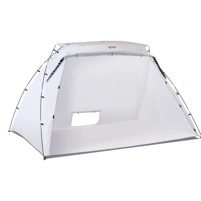 VEVOR Spray Paint Shelter, 10x7x6ft Portable Spray Paint Tent with Built-In Floor & Mesh Screen, Foldable Pop Up Paint Booth for Furniture Large DIY Hobby Tool Painting Station