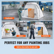 VEVOR Spray Paint Shelter, 7.5x5.2x5.2ft Portable Spray Paint Tent with Built-In Floor & Mesh Screen, Foldable Pop Up Paint Booth for Furniture Large DIY Hobby Tool Painting Station