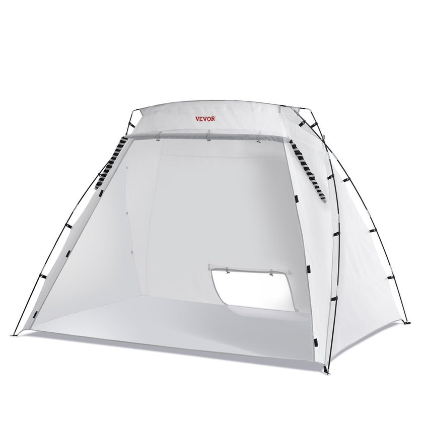 VEVOR Spray Paint Shelter, 7.5x5.2x5.2ft Portable Spray Paint Tent with Built-In Floor & Mesh Screen, Foldable Pop Up Paint Booth for Furniture Large DIY Hobby Tool Painting Station