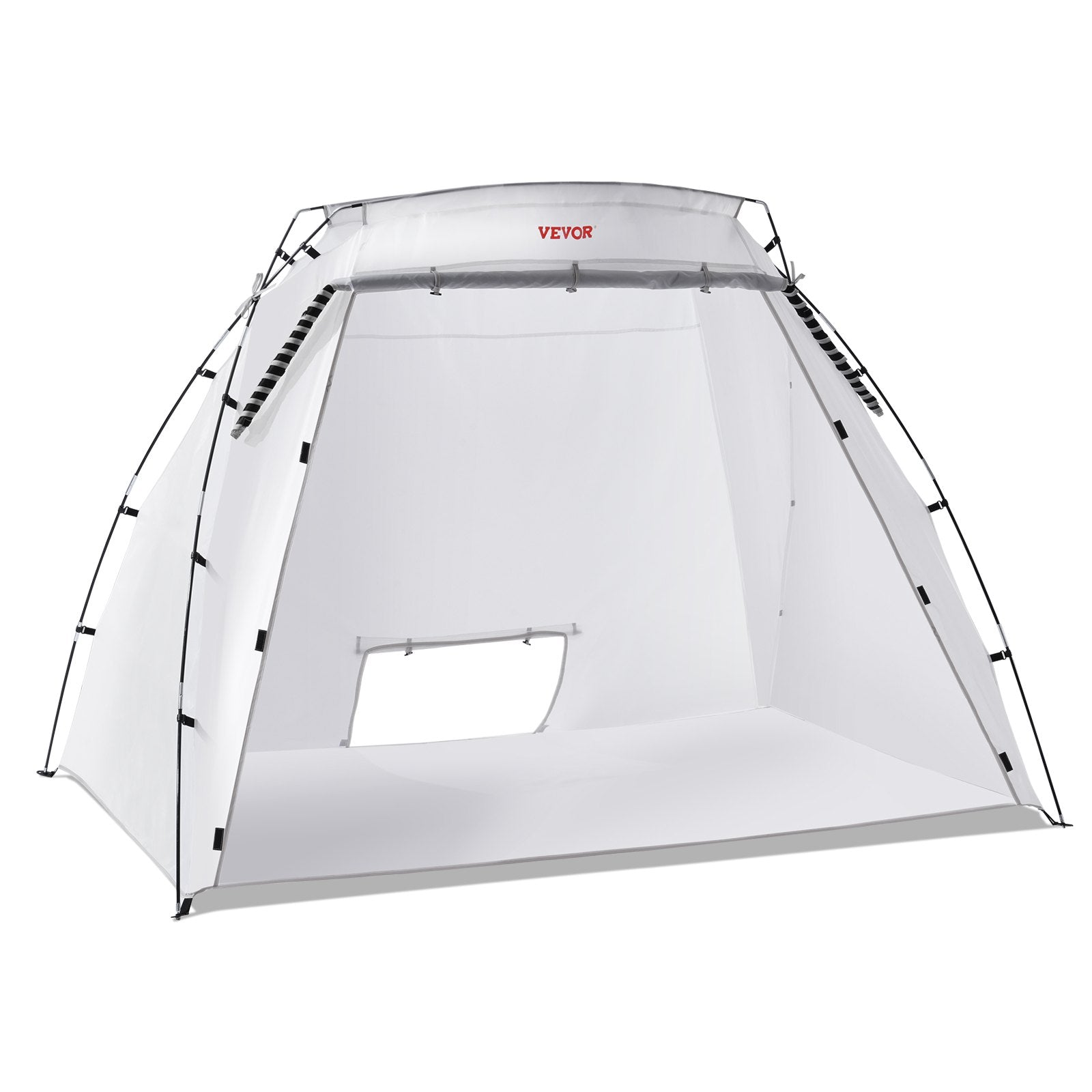 VEVOR Spray Paint Shelter, 7.5x5.2x5.2ft Portable Spray Paint Tent with Built-In Floor & Mesh Screen, Foldable Pop Up Paint Booth for Furniture Large DIY Hobby Tool Painting Station