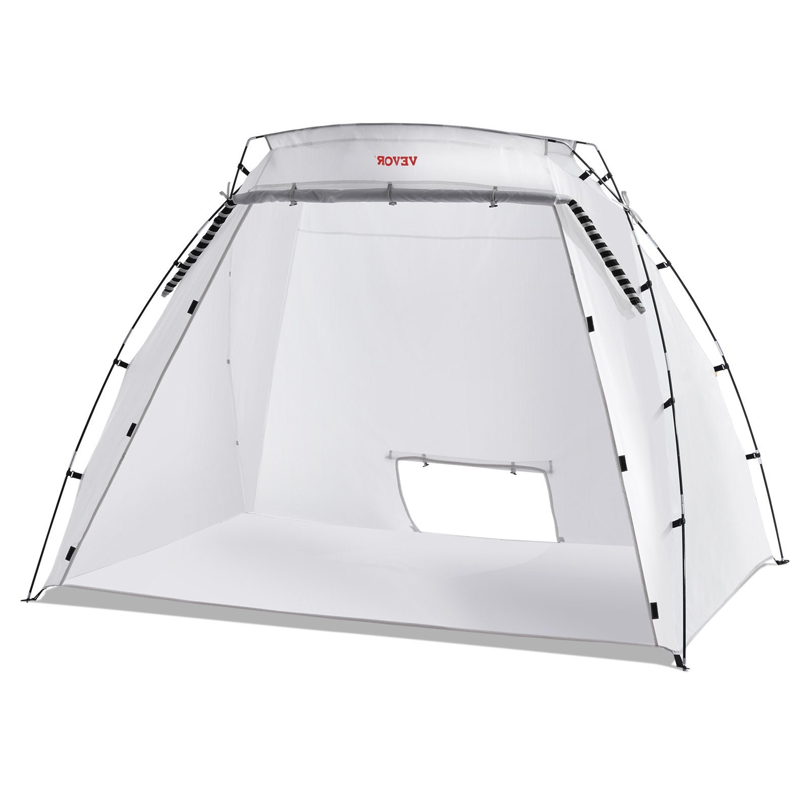 VEVOR Spray Paint Shelter, 7.5x5.2x5.2ft Portable Spray Paint Tent with Built-In Floor & Mesh Screen, Foldable Pop Up Paint Booth for Furniture Large DIY Hobby Tool Painting Station