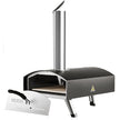 VEVOR Outdoor Pizza Oven, Wood Pellet and Charcoal Fired Pizza Maker 12-inch, Portable Outside Stainless Steel Pizza Grill with Pizza Stone, Waterproof Cover, Shovel, Wood Burner for Backyard Camping