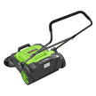Walk-Behind Hand Push Floor Sweeper, Non-Electric Manual Floor Sweeper with 25.6