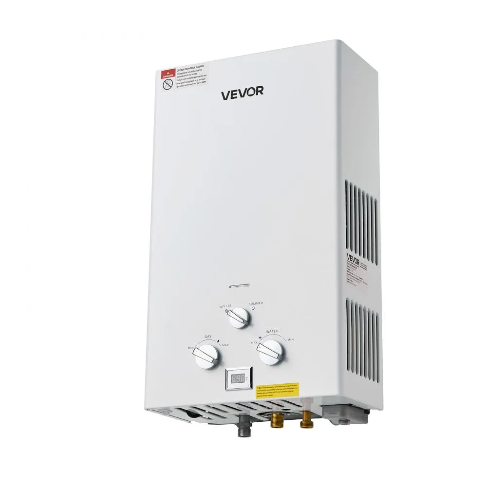 VEVOR Portable Propane Water Heater 10L Tankless with Accessory Regulator