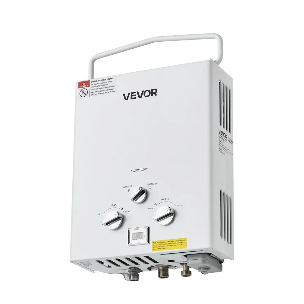 VEVOR Portable Propane Water Heater 5L Tankless with Water Pump for RV Camping