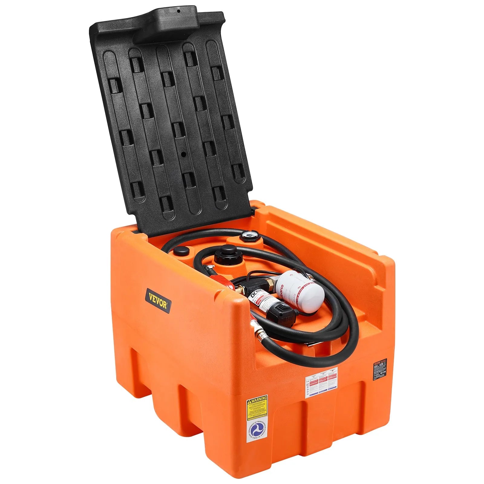 VEVOR Portable Diesel Tank 48 Gal Fuel Tank with 12V Electric Transfer Pump
