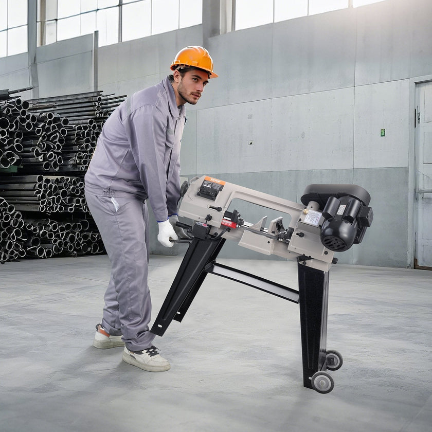 VEVOR Metal Horizontal Band Saw 4 in x 6 in 550W Variable Speed Bandsaw 110V