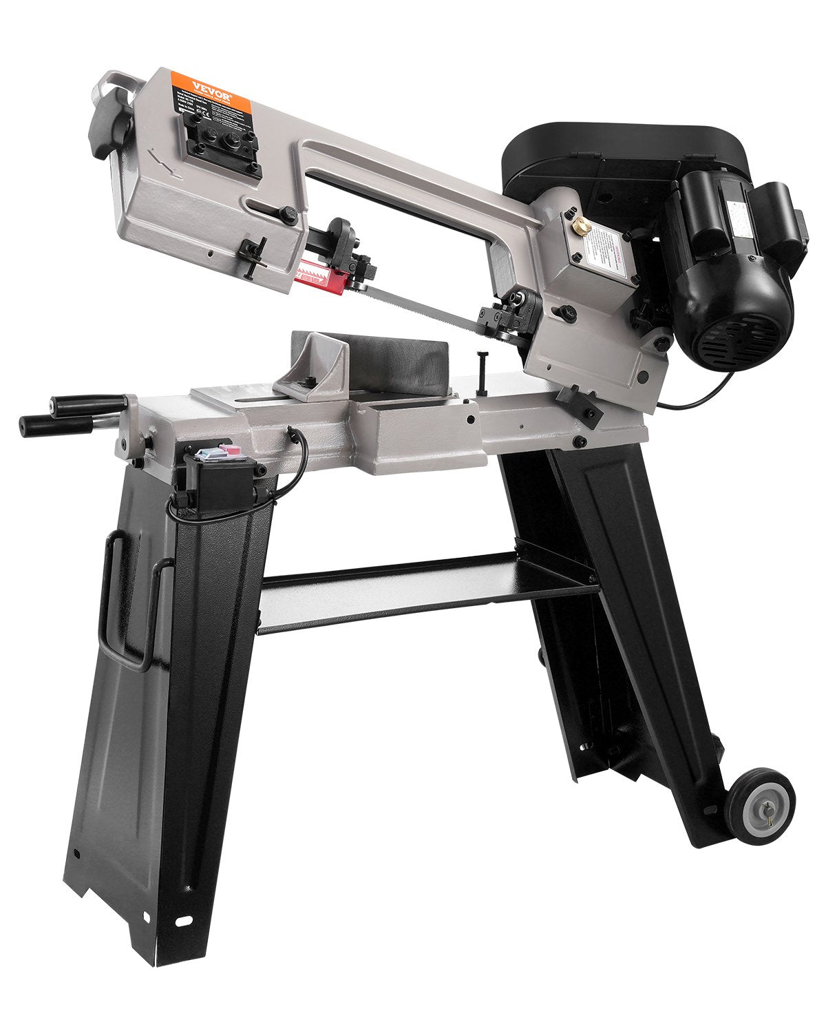 VEVOR Metal Horizontal Band Saw 4 in x 6 in 550W Variable Speed Bandsaw 110V