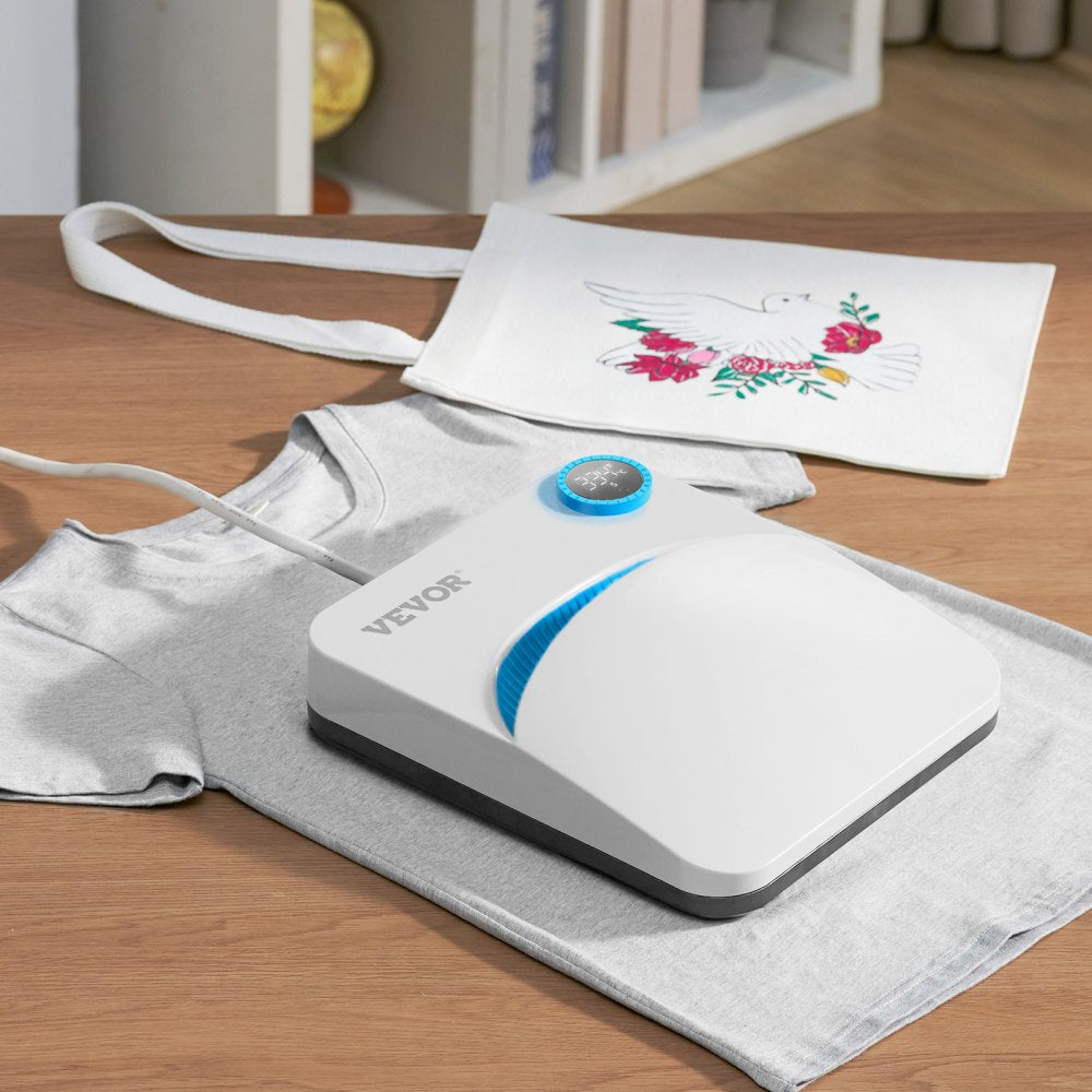 VEVOR Heat Press 9 x 9 in Portable Easy Press Sublimation Transfer DIY T-shirt