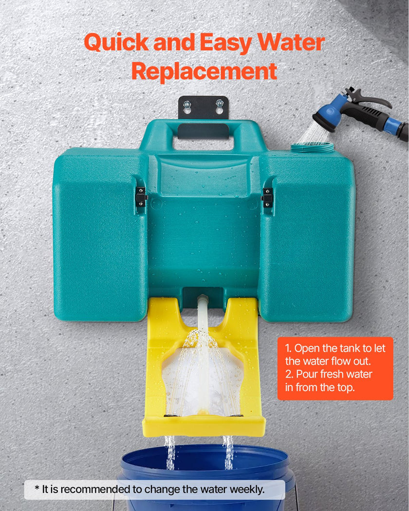 VEVOR Portable Eye Wash Station 8-Gallon OSHA-Approved Emergency Eyewash Station