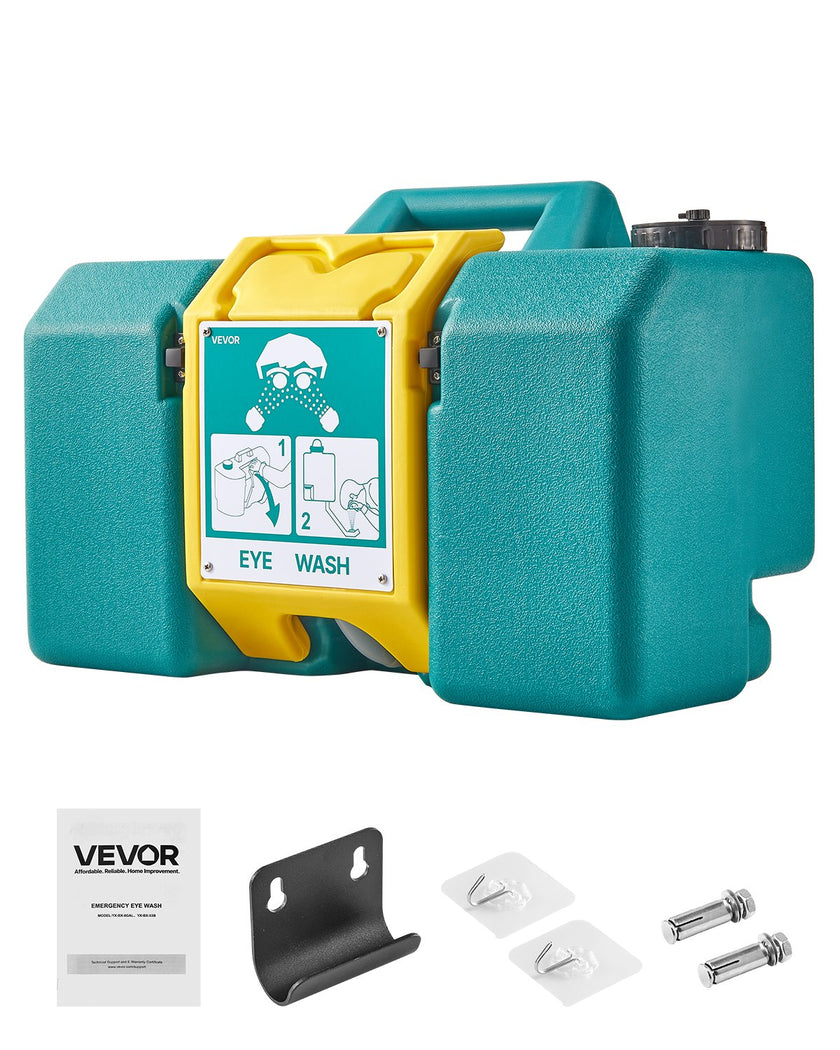 VEVOR Portable Eye Wash Station 8-Gallon OSHA-Approved Emergency Eyewash Station