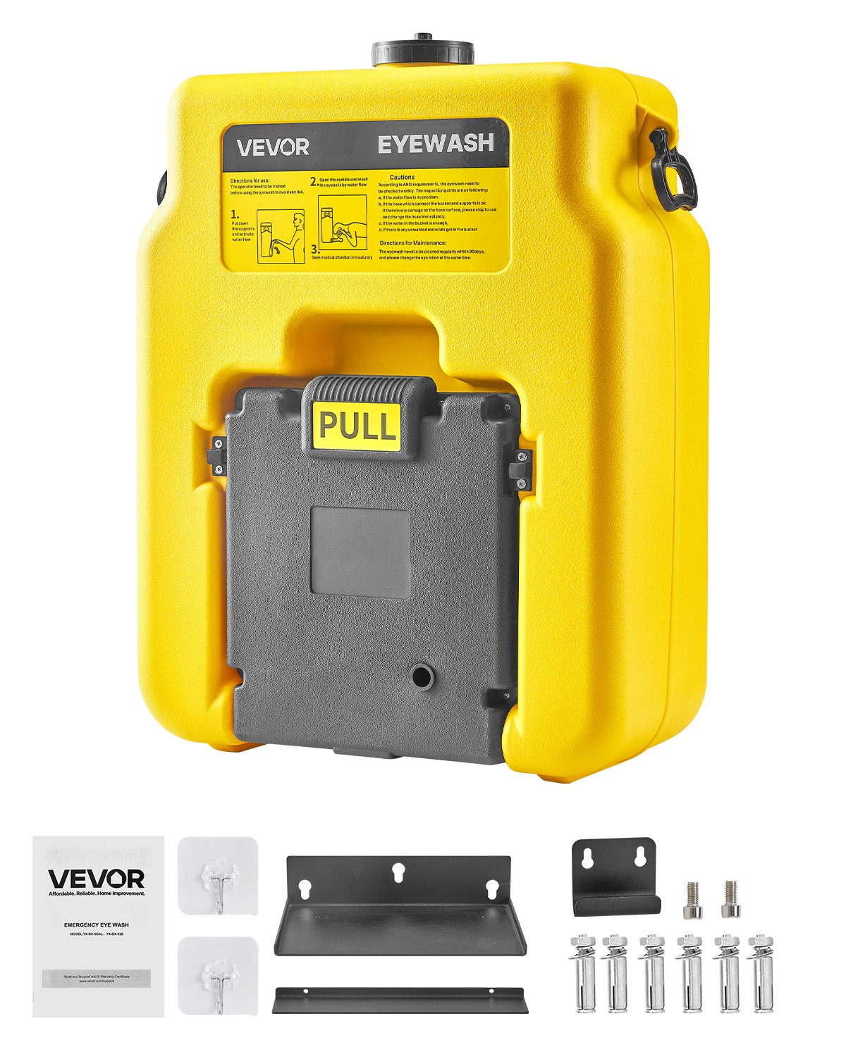 VEVOR Portable Eye Wash Station 14-Gal OSHA-Approved Emergency Eyewash Station