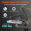 VEVOR Racing Wheel Stand Foldable Fit For Logitech,Thrustmaster,Fanatec,Hori,Mad Catz, Carbon Steel Driving Simulator Cockpit Adjustable Pedal & Seat ,Fit Most Wheels and Pedals, Max. Load 330lbs