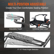 VEVOR Racing Wheel Stand Foldable Fit For Logitech,Thrustmaster,Fanatec,Hori,Mad Catz, Carbon Steel Driving Simulator Cockpit Adjustable Pedal & Seat ,Fit Most Wheels and Pedals, Max. Load 330lbs