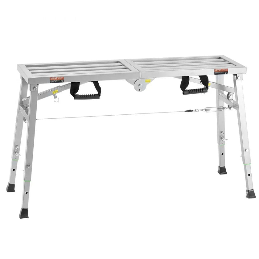 VEVOR Work Platform Adjustable Height Portable Scaffolding Platform 400 lb Load
