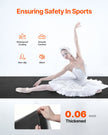 Gym Flooring Set 6.6' x 3' PVC Yoga Fitness Equipment Mat for Pilates