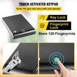 VEVOR Gun Safe for Pistols Small Handgun Lock Box with Combination Lock Portable Safe Box Handgun Security Quick Access for Car, Home, Travel, Office