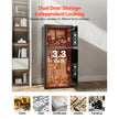 Double Door Home Safe, 3.3 Cu. Ft. Electronic Security Safe with Digital Keypad, Drop Slot & Backup Keys