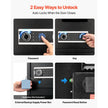 Double Door Home Safe, 3.3 Cu. Ft. Electronic Security Safe with Digital Keypad, Drop Slot & Backup Keys