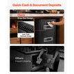 Double Door Home Safe, 3.3 Cu. Ft. Electronic Security Safe with Digital Keypad, Drop Slot & Backup Keys