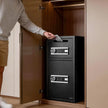 Double Door Home Safe, 3.3 Cu. Ft. Electronic Security Safe with Digital Keypad, Drop Slot & Backup Keys