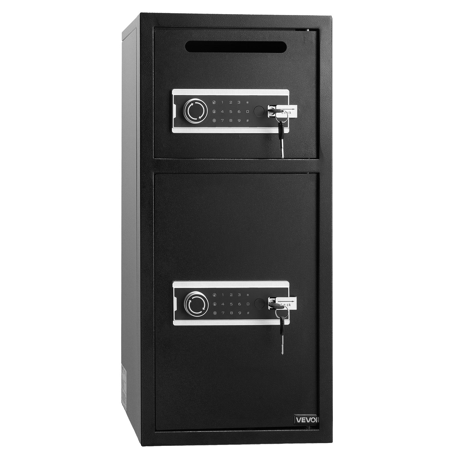 Double Door Home Safe, 3.3 Cu. Ft. Electronic Security Safe with Digital Keypad, Drop Slot & Backup Keys