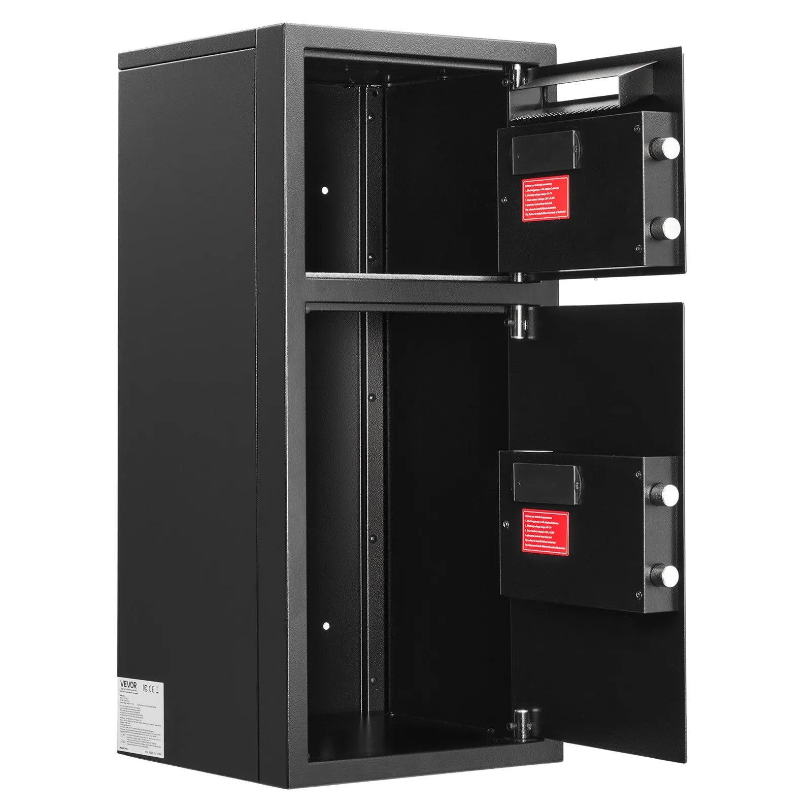 Double Door Home Safe, 3.3 Cu. Ft. Electronic Security Safe with Digital Keypad, Drop Slot & Backup Keys
