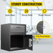 Vevor Digital Depository Safe Drop Safe Carbon Steel 2 Keys Safe With Drop Slot