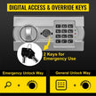 Vevor Digital Depository Safe Drop Safe Carbon Steel 2 Keys Safe With Drop Slot