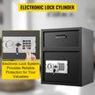 Vevor Digital Depository Safe Drop Safe Carbon Steel 2 Keys Safe With Drop Slot