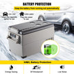 VEVOR Portable Refrigerator 37 Quart(35 Liter),12 Volt Refrigerator App Control(-4?~68?), Car Refrigerator Dual Zone with 12/24v DC & 110-240v AC for Camping, Travel, Fishing, Outdoor or Home Use