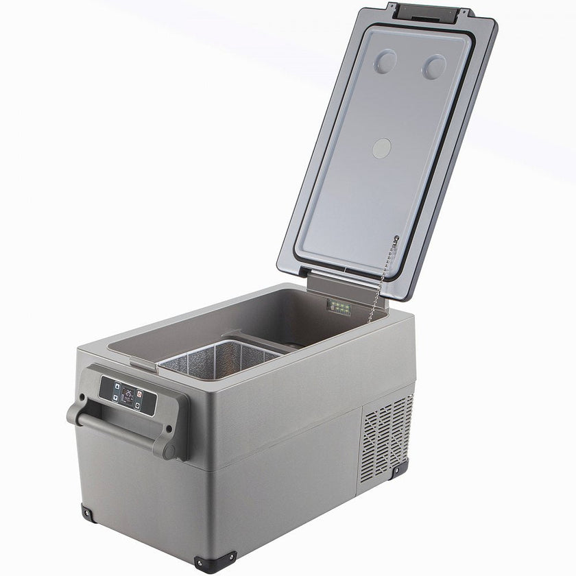 VEVOR Portable Refrigerator 37 Quart(35 Liter),12 Volt Refrigerator App Control(-4?~68?), Car Refrigerator Dual Zone with 12/24v DC & 110-240v AC for Camping, Travel, Fishing, Outdoor or Home Use